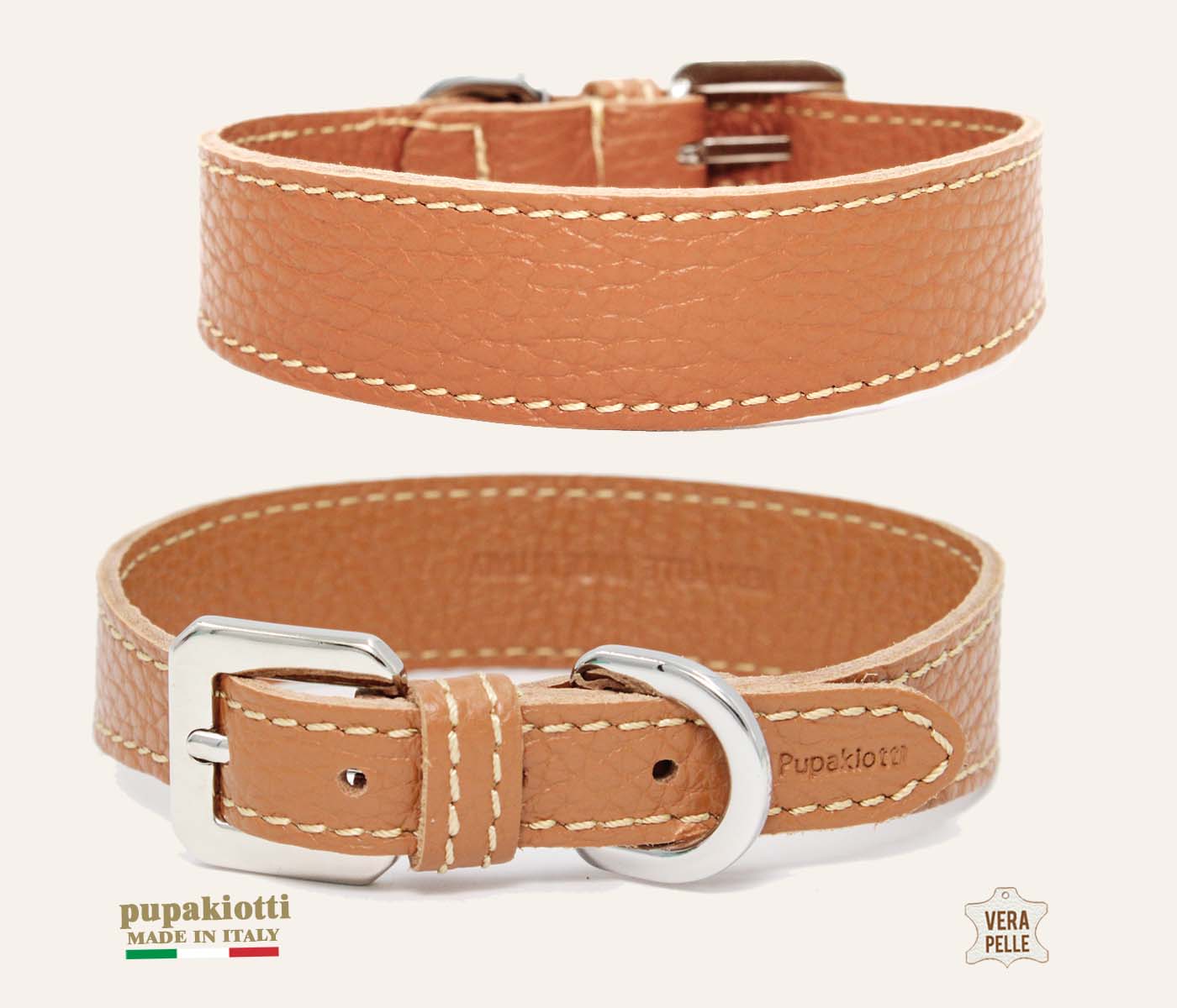 BASIC COMFORT. Collare in Vera Pelle